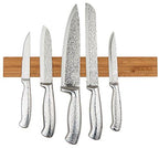 Bamboo Magnetic Knife Strip Holder - For Knives, Utensils, Cutlery,