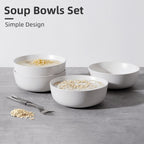 Ceramic Bowls For Kitchen, 27oz  Bowl Set Of 4  For Cereal, Salad, Pas